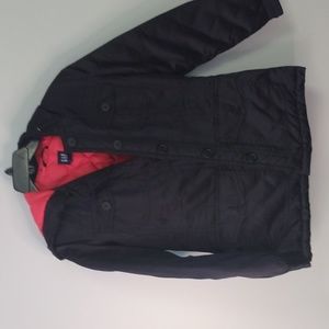 Women's GAP Black Quilted Down Coat Sz. Small